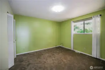 Large bedroom #2, a bedroom? Or could it be an office, craft room, or guest room?