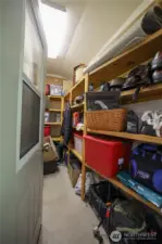 Room inside the garage for even more storage