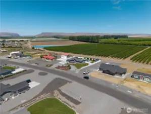 Aerial view of home.