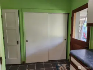 Main Home-large pantry/storage back door into kitchen