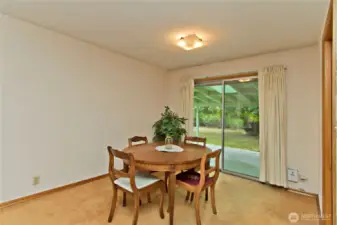 Dining Room w/ Patio & Backyard Access