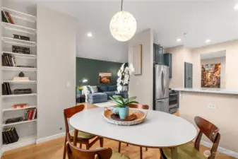 Kitchen, Dining and Living room flow seamlesly