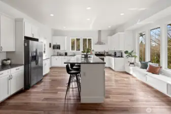 Custom built tall island countertops