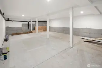 Limitless ideas for this great space in the basement!