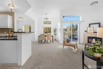 Kitchen bar top for entertaining