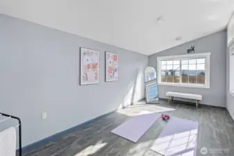 Inside finished outbuilding