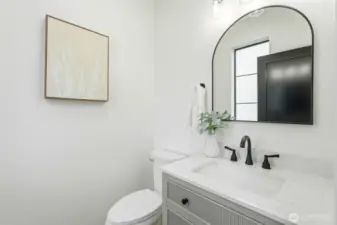 Powder Room off main living area