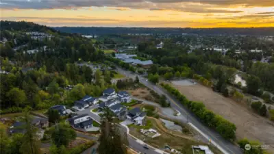 Aerial View of River Rock Community w/Views of River & Park