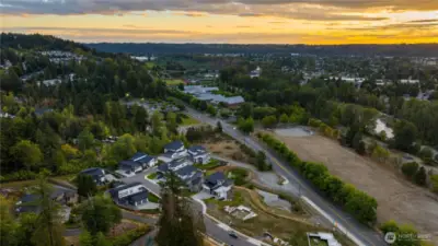 Aerial View of River Rock Community w/Views of River & Park