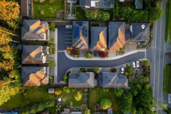 Aerial view of this wonderful, 9 home community