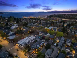 Drone view of 3-home community