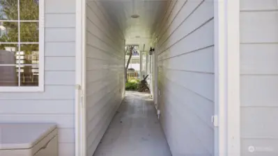 Breezeway between Main House and Apartment!