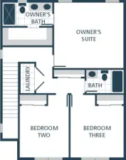 image is a rendering Photographs are for illustrative purposes only. Features, finishes, interior/exterior colors, landscaping and floorplan shown may vary from actual homes built.