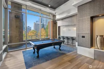 Pool room.