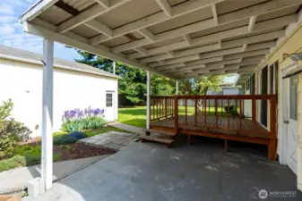House your BBQ grill and outdoor dining table for summer fun gatherings.