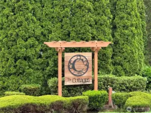 The Cottages Community Sign