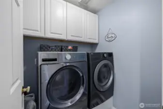 Laundry Room with Extra Storage!
