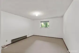 A bonus space on the lower level could be a great place for a private office.