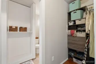 Lower-level Primary Closet