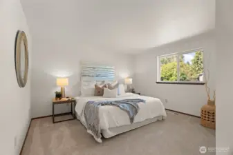 Primary bedroom with private bath.