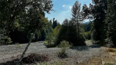 Second lot, mostly untouched riverfront