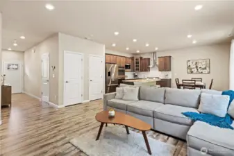 Great room back to entry & stairs to bedrooms
