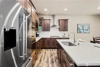 Generous counter space