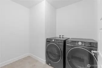 Expansive laundry room with W/D included!