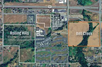 Bell Creek - 104 single family lots with engineering approval (2 phases) in Sequim, WA