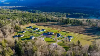 Parcel outlined in red.  The mowed area in front of the property is not a buildable lot, will remain vacant.