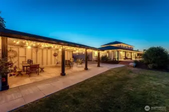 cabana and back patio