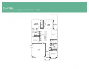 Floor plan - Check out the MASSIVE Island.  Great flow for entertaining.