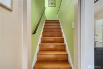 Stairs to upper floor