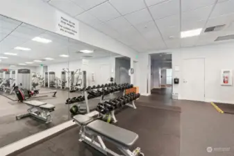 Fitness Center -Includes fitness equipment, sauna showers and changing room with towel service.