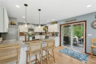 Kitchen with Sitting Area