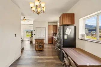 Extra space used for home office space.