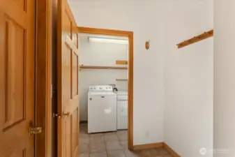 Utility room on main floor.