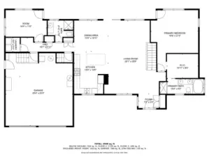 Floor Plan Main Floor - measurements are approximate