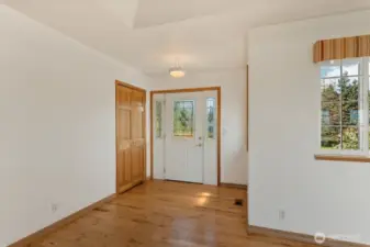 Interior entry of home, open to the living space - main floor!