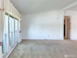 Floor to ceiling windows let so much light in!