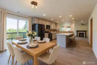 Dining Area Virtually Staged