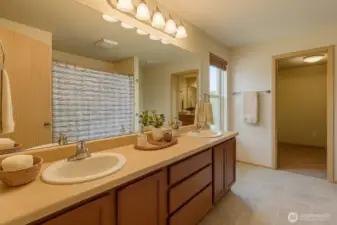 Master Bathroom Virtually Staged