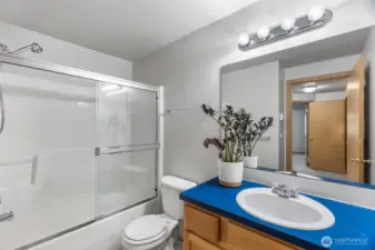 Hallway bathroom