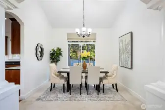 Formal dining area perfect for entertaining.