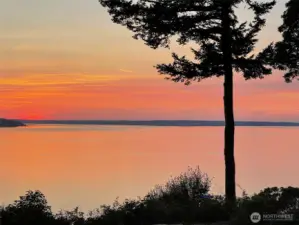 West-facing view with world class sunsets.
