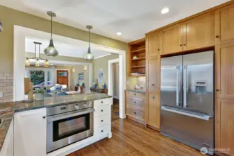 Custom cabinets galore for easy storage!