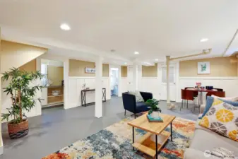 Ultimate flex space awaits you on the lower level!