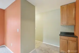 Enter into Hallway leading to Kitchen and Living Areas