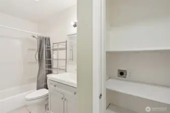 Full Bath with Washer Hook Up