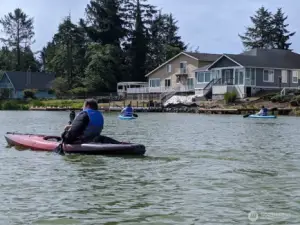 Kayaking and paddle boarding on 23 miles of interconnected fresh water canals